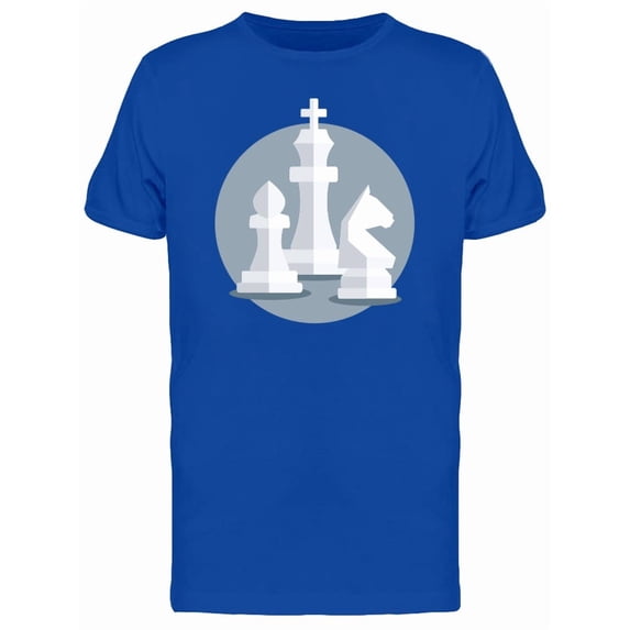 Chess White Figures T-Shirt Men -Image by Shutterstock, Male Large