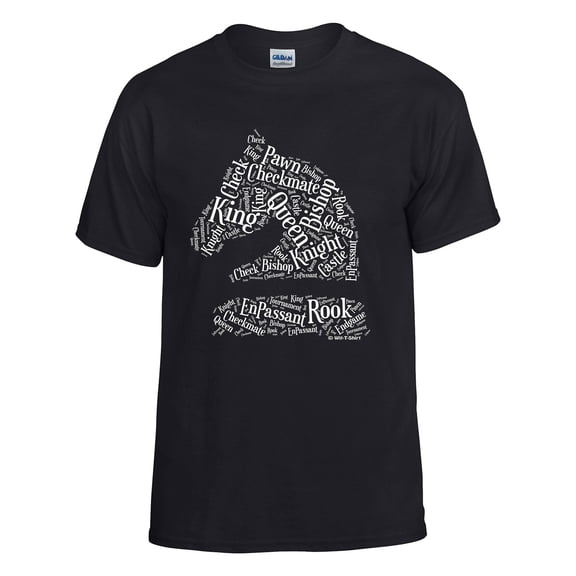 Chess White Knight (Knight Figure Chess Words) Chess T-shirt, Men Women, Girls, boys Chess Shirt
