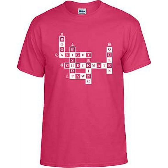 Chess Words Scrabble, Crossword Chess T-shirt, Chess Shirt; Men, Women, Boys, Girls
