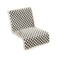 thumbnail image 1 of Chessboard Non-Slip Chair Cushion, Lightweigh Pad & Back Pillow for Indoor Living Room Rocker, 18x40 Inches, 1 of 6