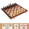 Chesse International Chess Game Super Checkers 3 in 1 Chess Wooden