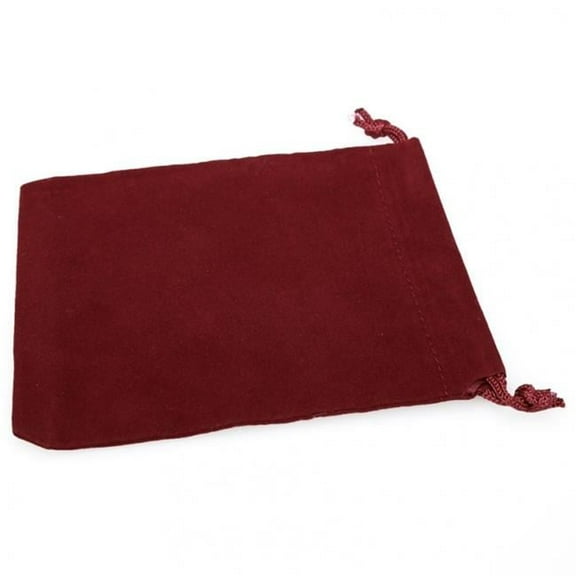 Chessex CHX02373 Small Suede Cloth Dice Bag, Burgandy