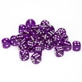 thumbnail image 1 of Chessex CHX23807 Dice-Translucent: 36D6 Set, Purple/White, 1 of 1