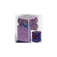 thumbnail image 1 of Chessex Dice d6 Sets: Gemini Blue & Purple with Gold - 16mm Six Sided Die (12) Block of Dice, 1 of 3