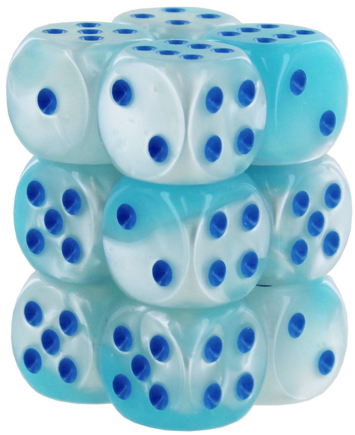  Gemini Dice Block, Set of 12 Size D6 Dice Designed for Board  Games, Roleplaying Games and Miniature Games, Premium Quality 16 mm Dice