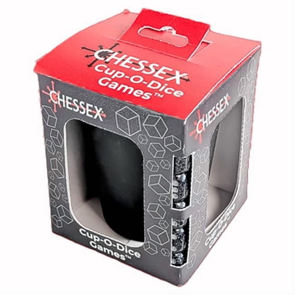 Chessex Manufacturing CHX89108 Cup-O-Dice Games, Black
