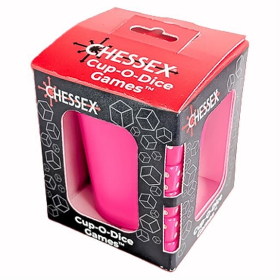 Chessex Manufacturing CHX89124 Cup-O-Dice Games, Neon Pink
