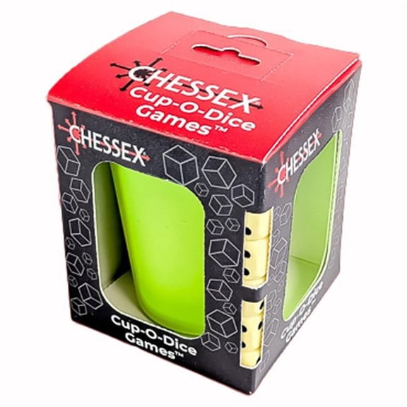 Chessex Manufacturing CHX89125 Cup-O-Dice Games, Neon Green