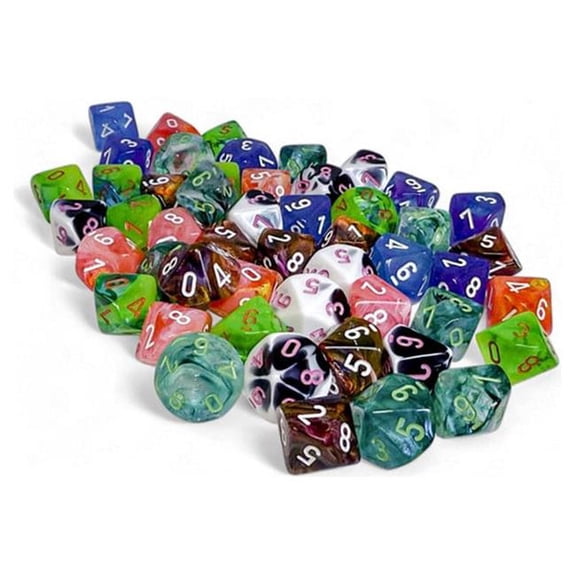 Chessex Manufacturing CHXLE923 Dice Menagerie No. 11 Bag d10s - Pack of 50