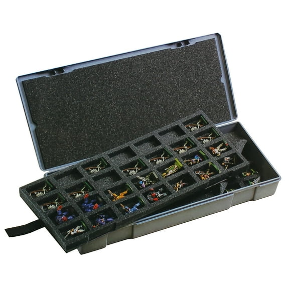 Chessex Manufacturing Figure Storage Box for Larger 25mm Figures (56 Figures)