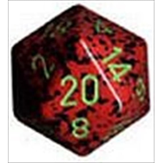 Chessex Golden Recon D20 Jumbo 34mm - Dé Moulé Simple Pour Jeux De Rôle