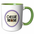 thumbnail image 1 of 3drose, Chessie Dog Mom - Chesapeake Bay Retriever Love - Doggie Mama by Breed - Paw Print Mum - Doggy Lover, 15oz Two-tone Green Mug, 1 of 6