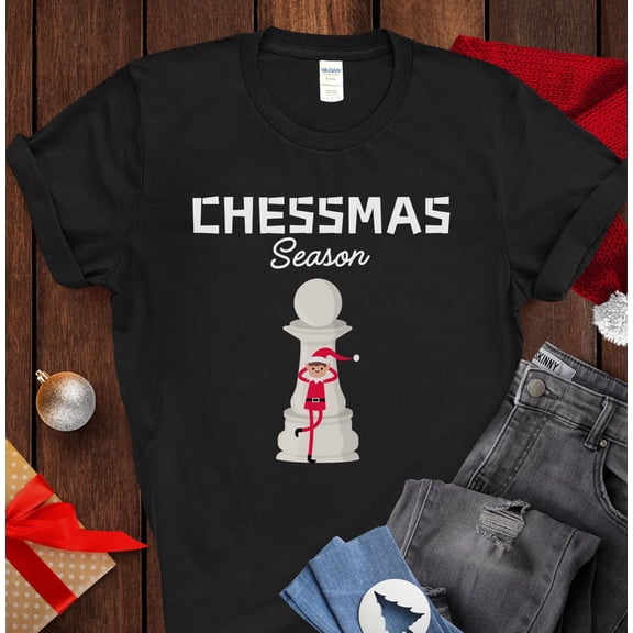 Chessmas Season Unisex Tee - Funny Holiday Chess Gift