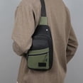 thumbnail image 1 of Chest Bag Crossbody 30cm, Adjustable Strap Multi Pocket for Sports Travel, Layered Compartment Reflective Night Safe, Lightweight Durable Fabric and Outdoor Daily Commute, 1 of 7