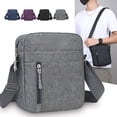 thumbnail image 1 of Chest Bag Crossbody Nylon | Multi Compartment Storage | Adjustable Strap | Wear-Resistant Fabric | Secure Zippered Pockets | Gray Black Purple Blue | 8.27 x 7.87 x 1.97 in | Lightweight Sports Travel, 1 of 6