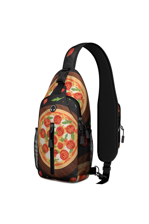 Chest Bag Crossbody Shoulder Bag Adjustable Shoulder StrapTravel Sling Bag for Hiking Dating Gym Cycling Working Pizza
