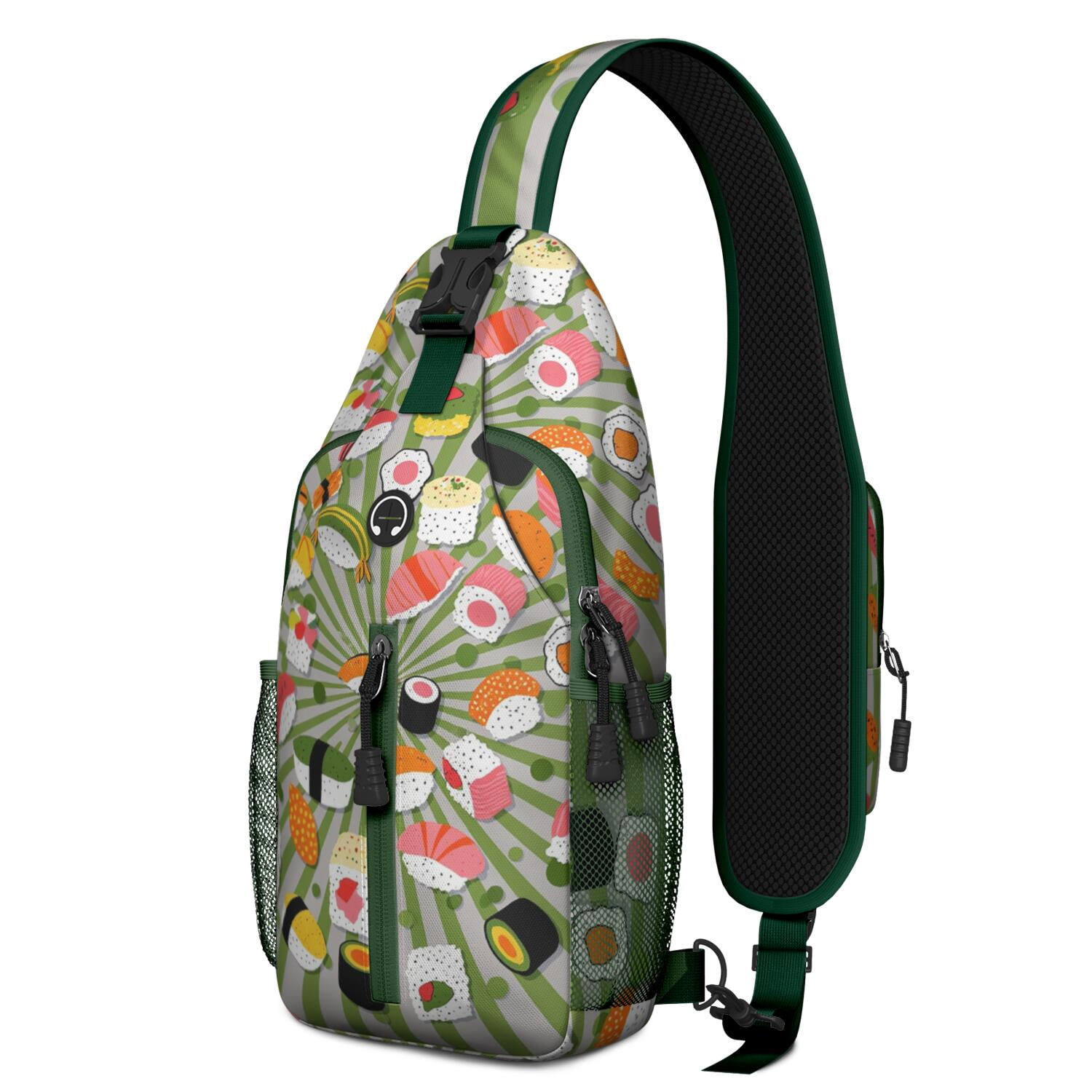 Chest Bag Crossbody Shoulder Bag Crossbody Shoulder BagCrossbody Sling Bag for Men Women Travelers Sushi