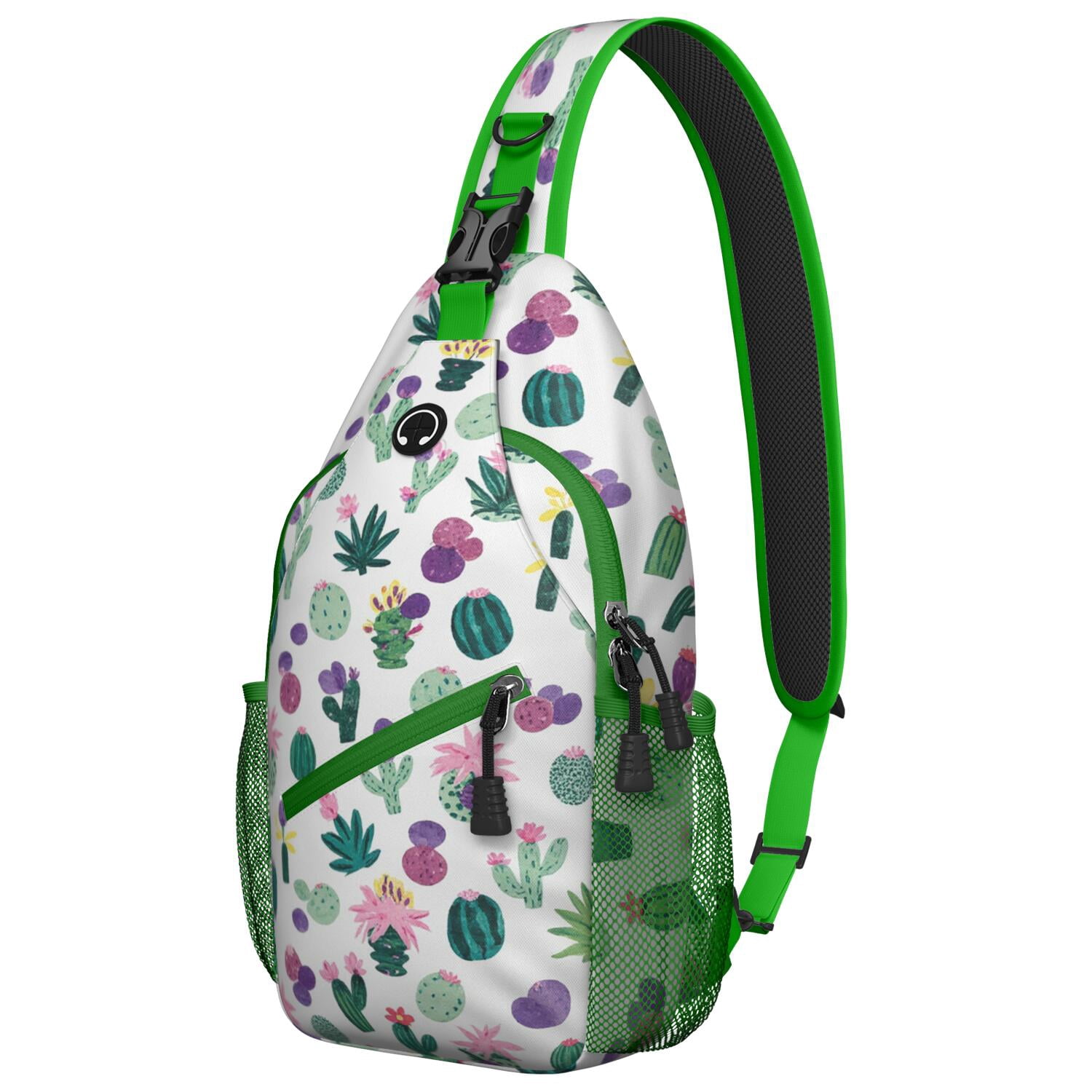 Chest Bag Crossbody Shoulder Bag Crossbody Shoulder BagHiking Sling Backpack for Men Women Travelers Cactus
