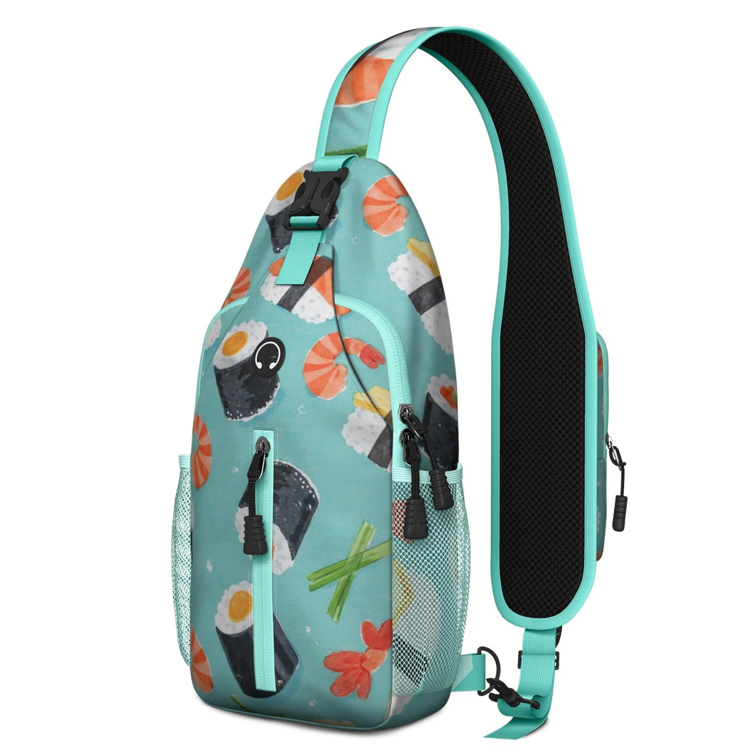 Chest Bag Crossbody Shoulder Bag Crossbody Shoulder BagHiking Sling Backpack for Men Women Travelers Sushi