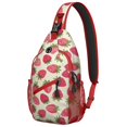 thumbnail image 1 of Chest Bag Crossbody Shoulder Bag Small BackpackTravel Sling Bag for Men Women Travelers Strawberry, 1 of 6