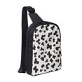 thumbnail image 1 of Chest Bag Dual Pocket 11.8×7.7×2.4in Waterproof Double-Pocket Large Capacity With No Inner Pouch Pockets And Double Drawstrings Simple Cow-Print Pattern1_1, 1 of 8