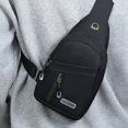 thumbnail image 1 of Chest Bag Fabric Crossbody Bag Sports Chest Pack with Multi Pocket Storage Wear Resistant Material Adjustable Strap Secure Zippered Compartments for Travel Outdoor Running Cycling Daily Use, 1 of 6
