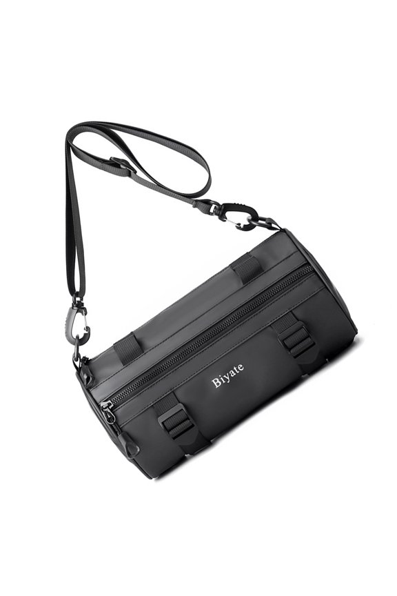 Chest Bag Fashion Shoulder Bag Male Crossbody Bag Messengers Bag Round Cylindrical Backpack Rucksack for Running