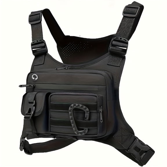 Chest Bag for Men,Running Pack Vest for Workouts,Water Resistant Sports Chest Pack For Running