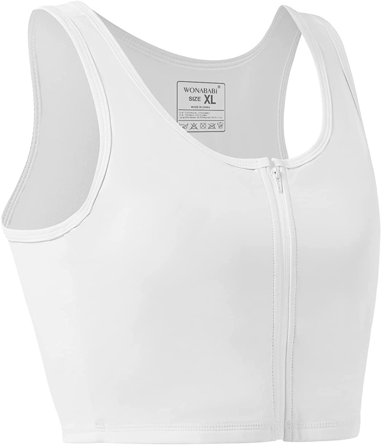 Chest Binder Zip, Trans Binder for Transgender Male Women Gender Binder