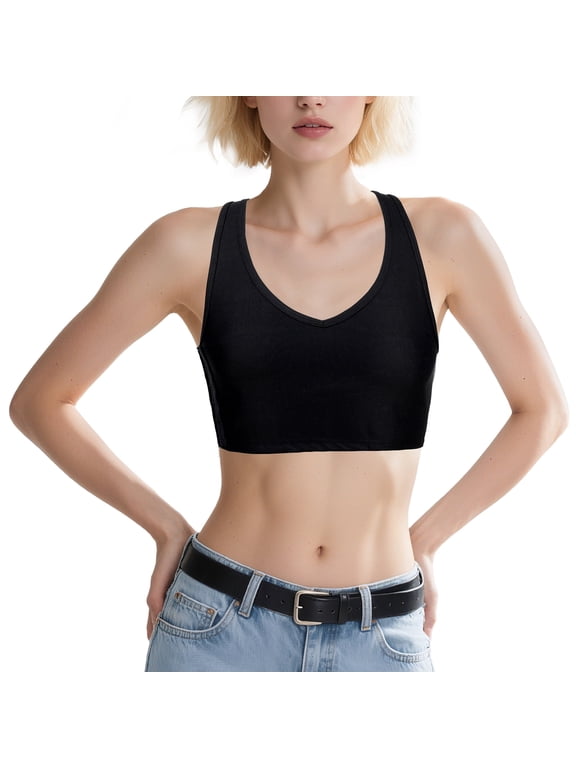 Chest Binder for V Neck Hook Elastic Band Binder Breast Binder Tank Top