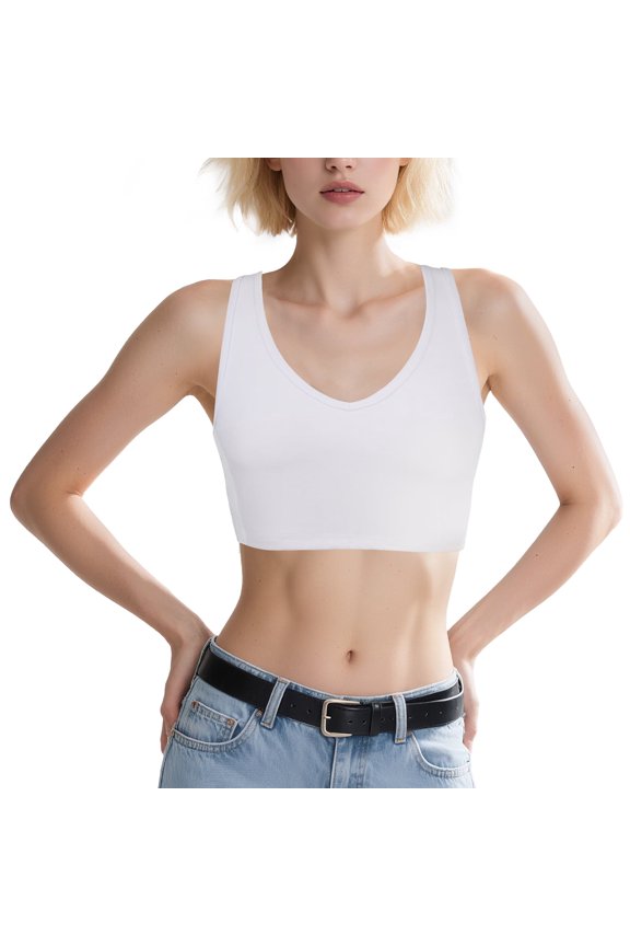 Chest Binder for V Neck Hook Elastic Band Binder Breast Binder Tank Top