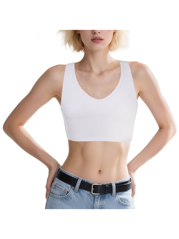 Chest Binder for V Neck Hook Elastic Band Binder Breast Binder Tank Top