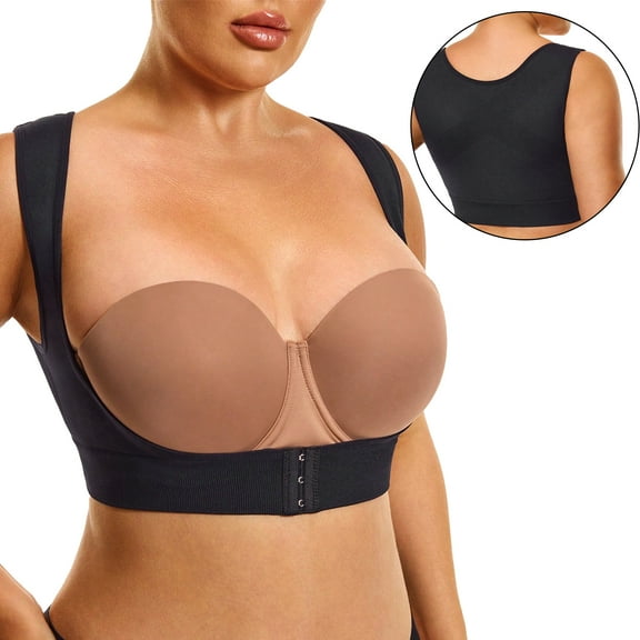 Chest Brace Up for Women Tank Tops Bra Support Shaper Adjustable Soft, High Elastic, Back Support