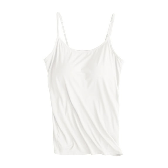 Chest Cushion Suspender Tank Top - No Steel Ring, Ribbed Elastic Design for Casual/Sports - S-XXL