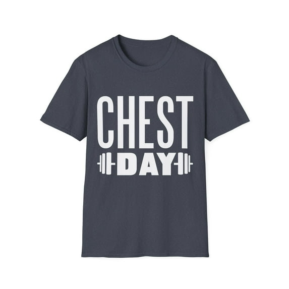 Chest Day Inspirational Exercise Workout Graphic TShirt