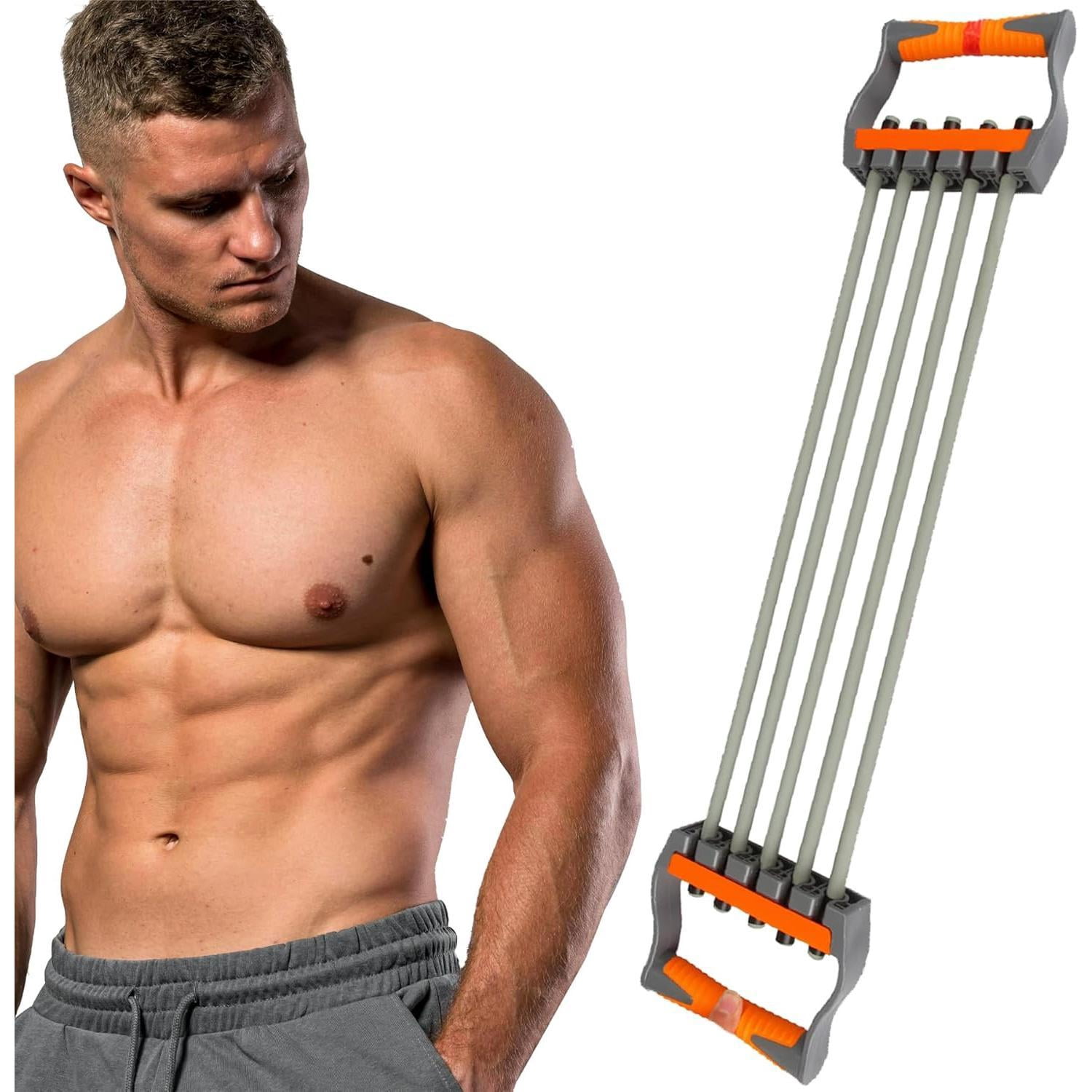 Chest Expander for Men Adjustable Forearm Strengthener with Removable ...