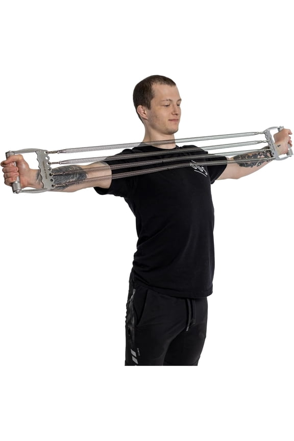 Chest Expander for Men [Bells of Steel] Adjustable Chest Exerciser, Versatile Chest Workout Equipment for Men, Portable Resistance Expander for Upper Body Strength Training