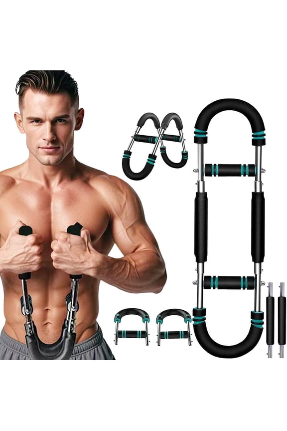 Chest Expander Professional 40-100 lbs Adjustable Portable Fitness Equipment - Home Use Multi-Functional Chest and Shoulder Trainer, Detachable Upper Body Fitness Equipment