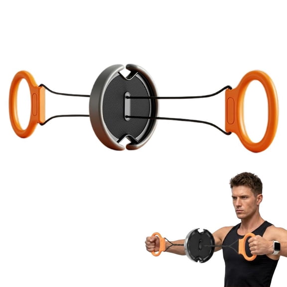 Chest Expander and Upper Body Workout Equipment, Adjustable Resistance Band with Twisting Tension Dial, Portable Arm Exerciser and Chest Fly Machine for Home Gym Strength Training