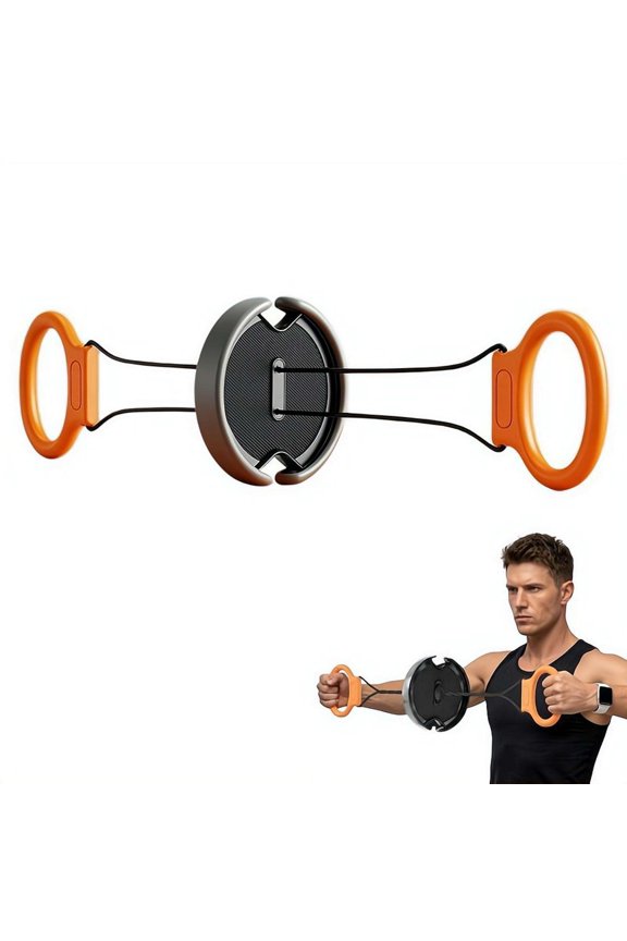 Chest Expander and Upper Body Workout Equipment, Adjustable Resistance Band with Twisting Tension Dial, Portable Arm Exerciser and Chest Machine for Home Gym Strength Training
