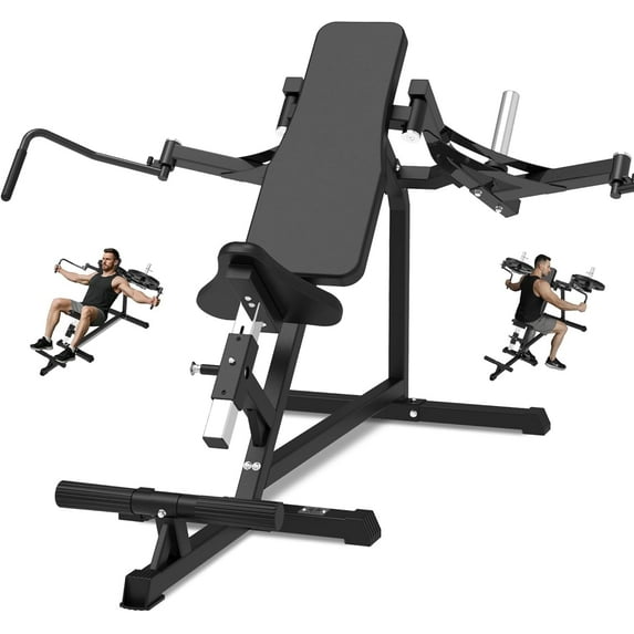 HVO Chest Fly Machine Incline Press: Rear Delt Fly Reverse Pec Deck Machine Butterfly for Home Gym Workout Seated Shoulder Equipment Fitness Black