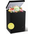 thumbnail image 1 of GGTB 3.0 Cu.ft Chest Freezer with Adjustable Temperature, Top Open Door, Removable Basket for Home Kitchen Office Bar, Black, 1 of 9