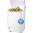 Chest Freezer 3.5 Cubic Feet with Removable Baskets and Defrost Water