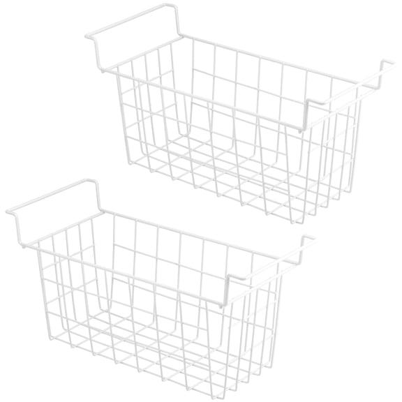 Chest Freezer Baskets 15.5 Inch Metal Wire Storage Bins with Hanging Handles