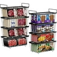 Chest Freezer Organizer Bins 8 Pack Stackable Deep Freezer Organizer