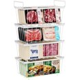 Chest Freezer Organizer Bins 8 Pack Stackable Deep Freezer Organizer