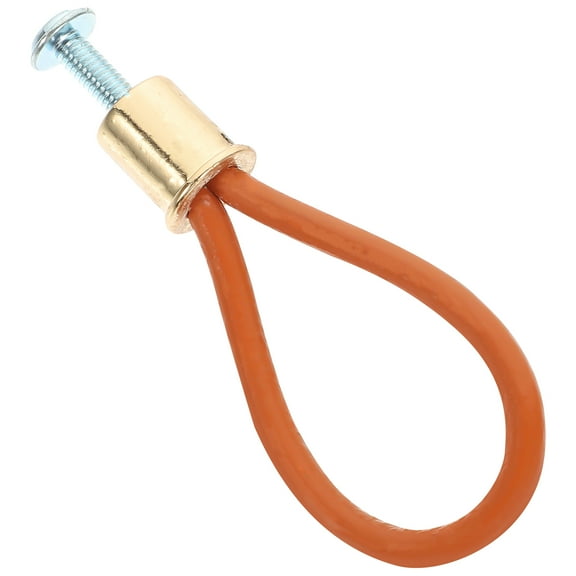 Chest Lid Handle Rope Single Leather Handle Simple Farmhouse Door Knob 6.5X1.5cm