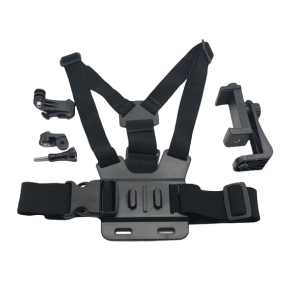 Chest Mount Strap Holder First-Person Perspective Accessory Phone Chest Strap Harness for Live Outdoor Cycling