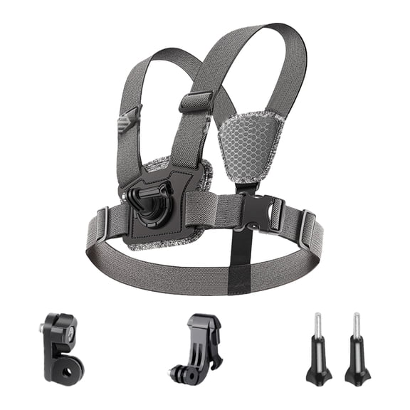Chest Mount Straps Harness Body Mount Adjustable Action Camera Chest Straps with Hook for Action Camera