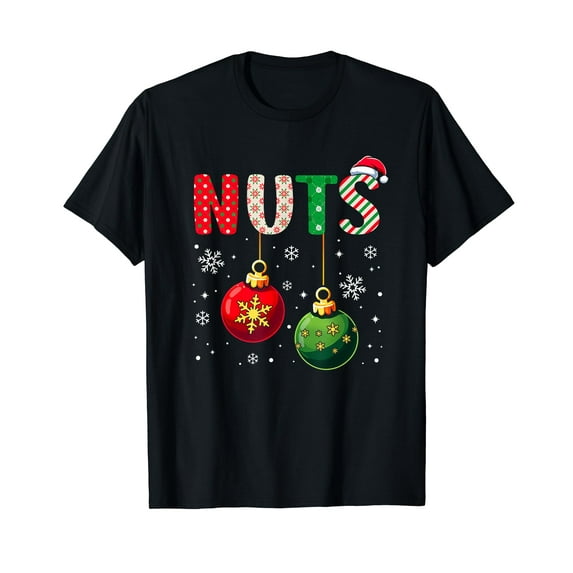 Chest Nuts Christmas T Shirt Matching Couple Chestnuts T-Shirt